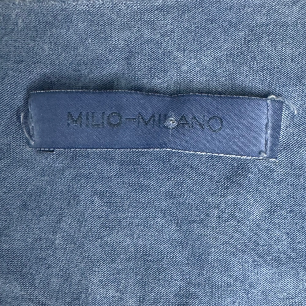 MILIO-MILANO‎ Blue Long Sleeve V Neck Top Casual Everyday Comfort XS - Picture 3 of 5